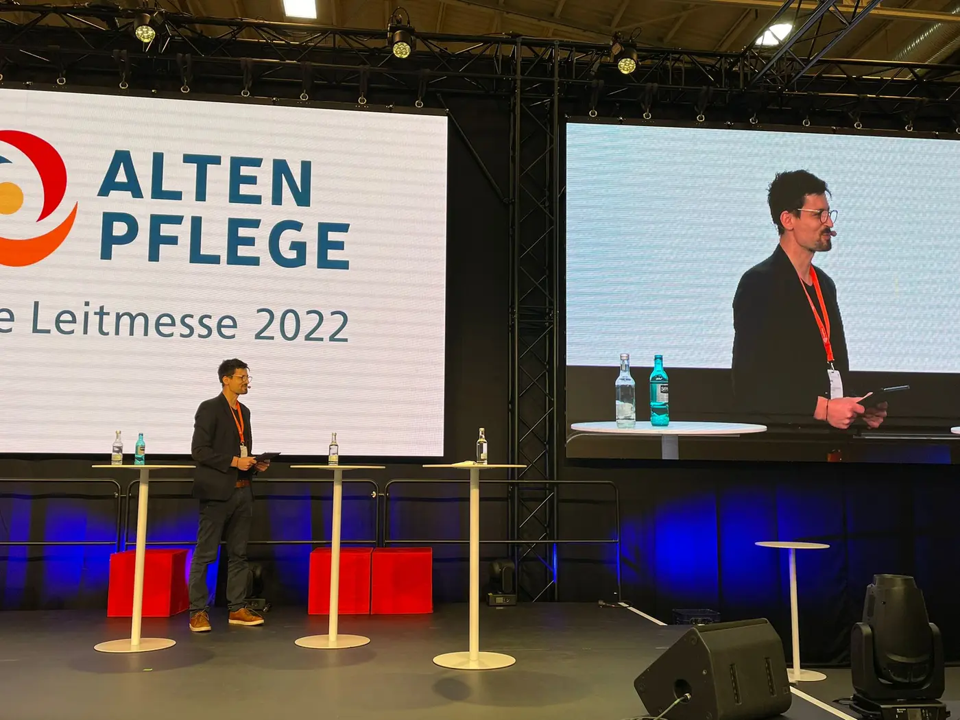Giovanni Bruno beim Vortrag auf der ALTENPFLEGE-Leitmesse 2022