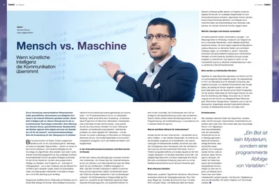 Fachvortrag: Mein smarter Kollege – hält Künstliche Intelligenz Einzug in Unternehmen? – Beleg