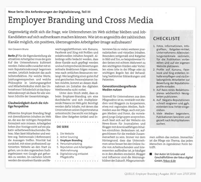 CAREkonkret: Erfolgreiches Employer Branding durch Cross Media – Beleg