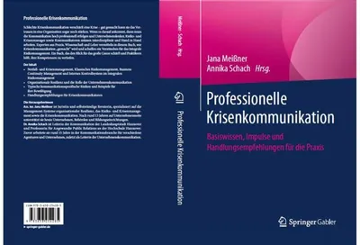 Buchveröffentlichung bei Springer Gabler als Co-Author: Professionelle Krisenkommunikation – Beleg