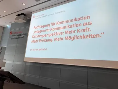 Giovanni Bruno als Speaker mit einem Impulsvortrag beim Deutschen Sparkassen- und Giroverband ﻿ – Beleg